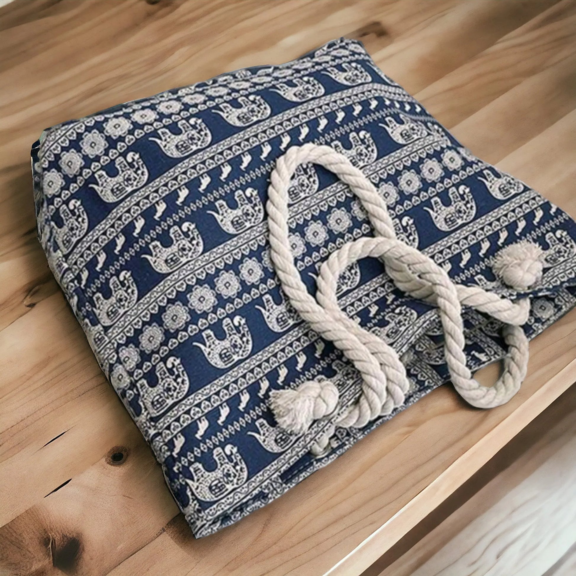 Into The Jungle Elephant Shoulder Bag with Zipper