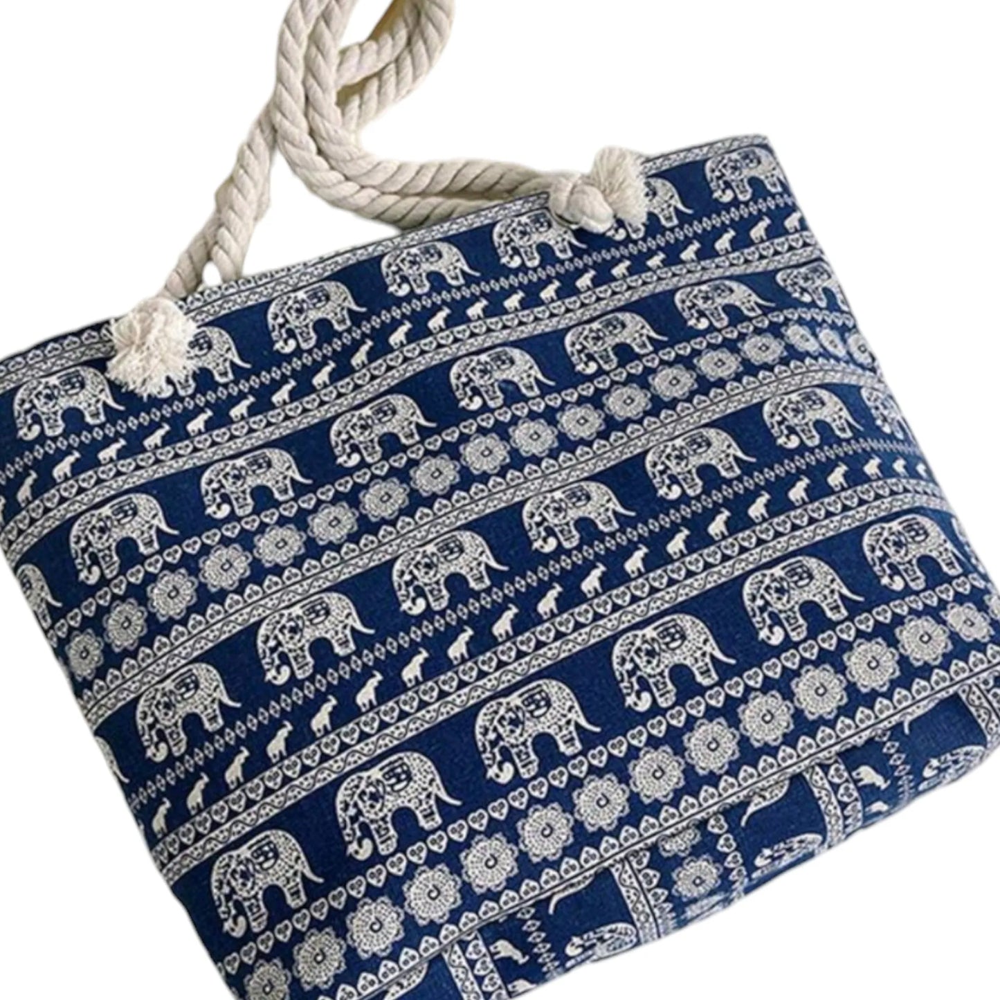 Into The Jungle Elephant Shoulder Bag with Zipper