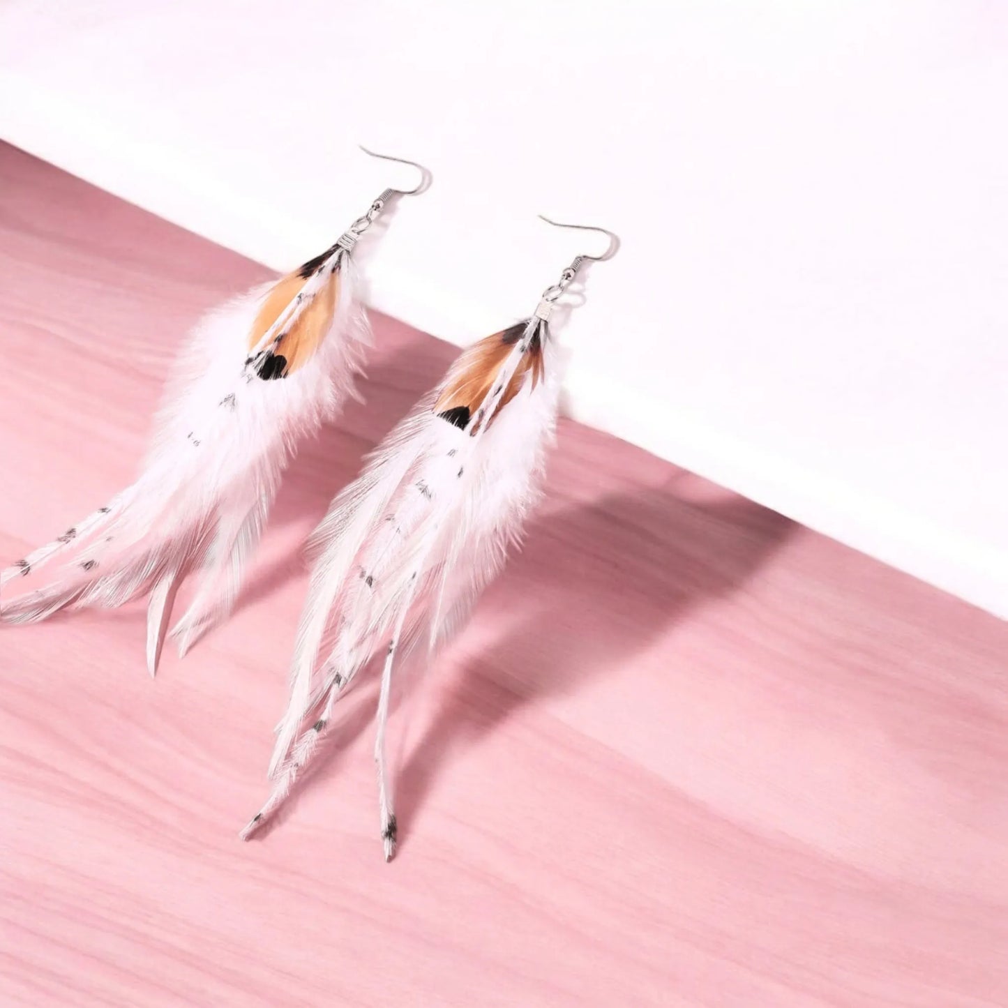 Light As A Feather White Earrings