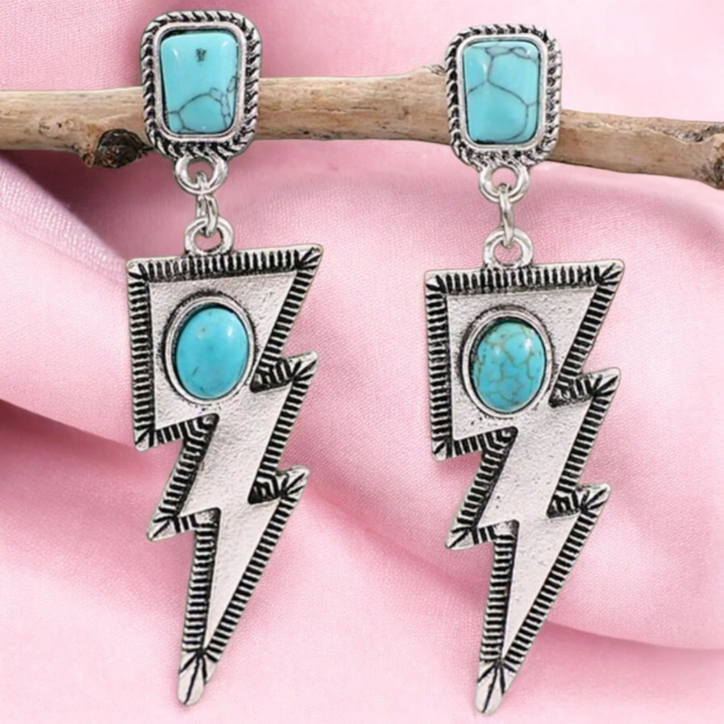 It's Electric Western Lightening Bolt Earrings