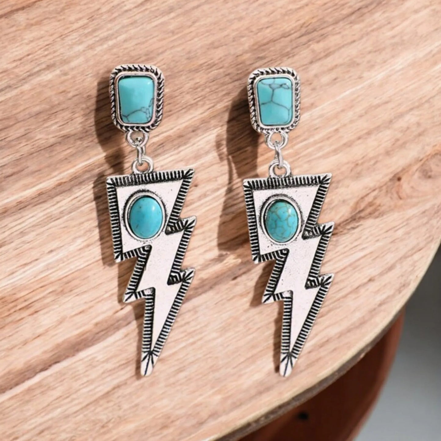 It's Electric Western Lightening Bolt Earrings