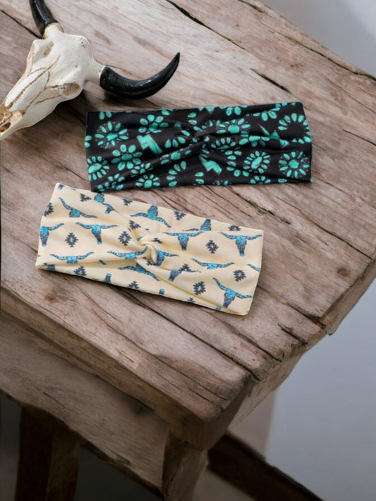 Western Pattern Stretch Style Headbands