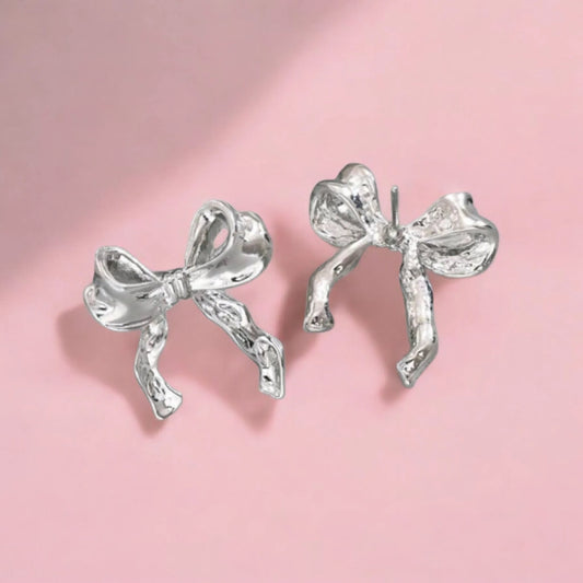 Keep It Demure Bow Fashion Earrings