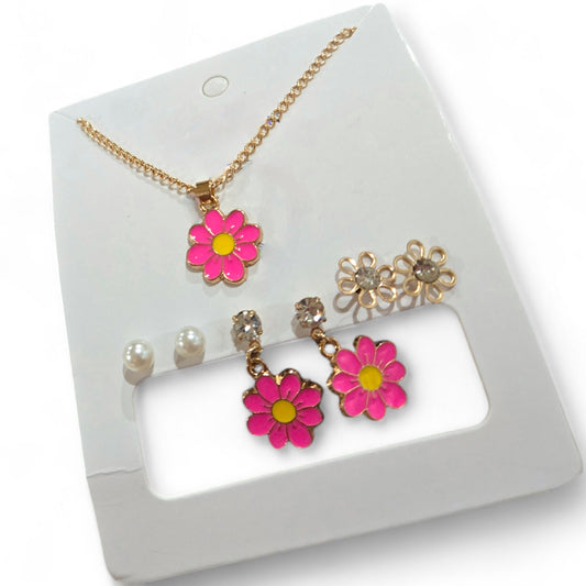 In Bloom Fashion Necklace and Earrings Sets