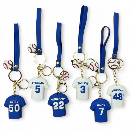 Los Angeles Dodgers Jersey 3D Keychain with Strap