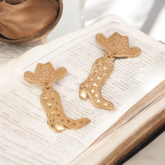 Boots Made For Walking Western Fashion Earrings