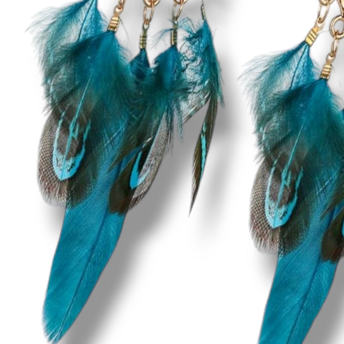 Whispering Winds Teal Fashion Drop Earrings