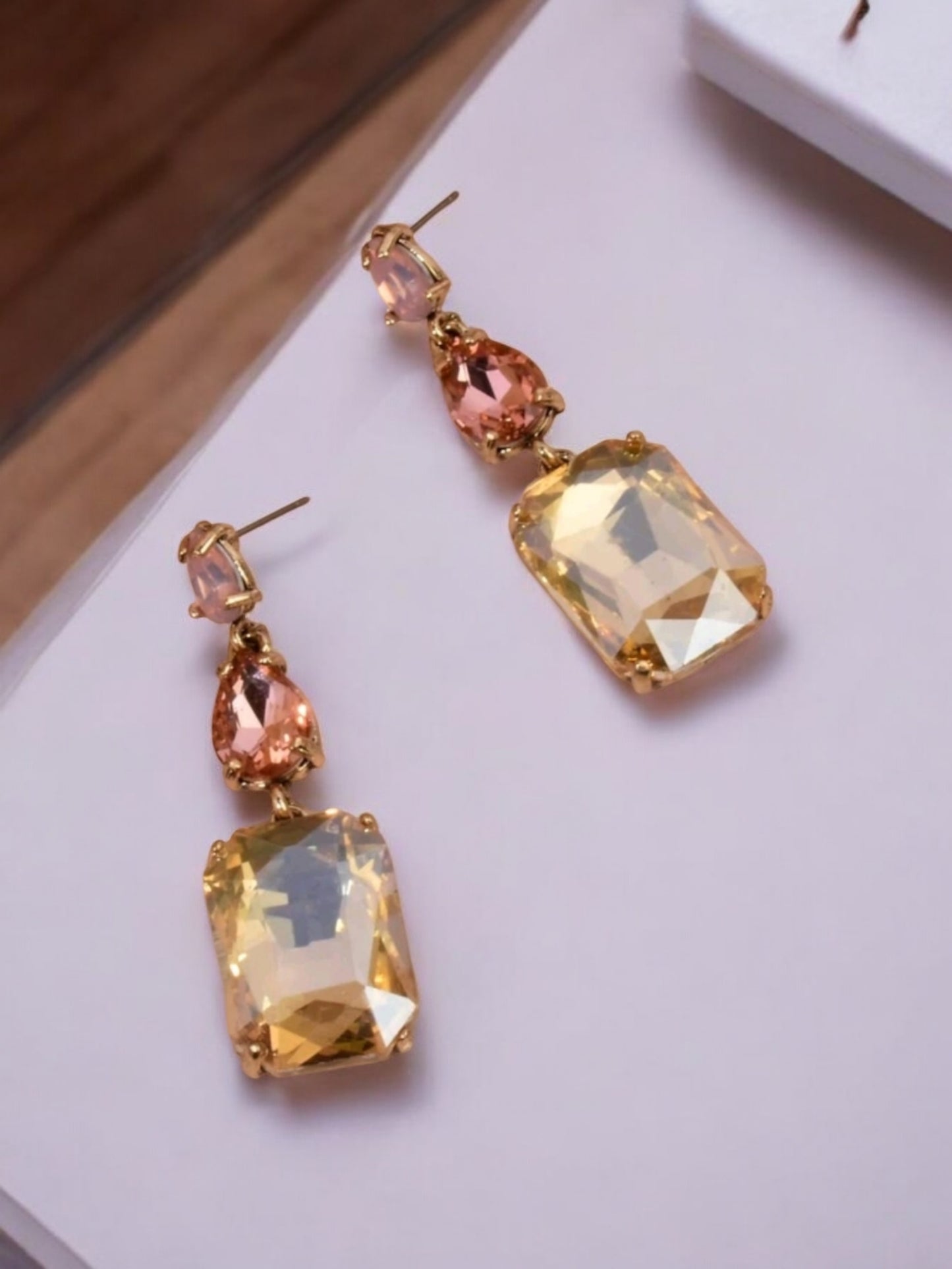 Built On Champagne Dreams Glam Fashion Dangle Earrings