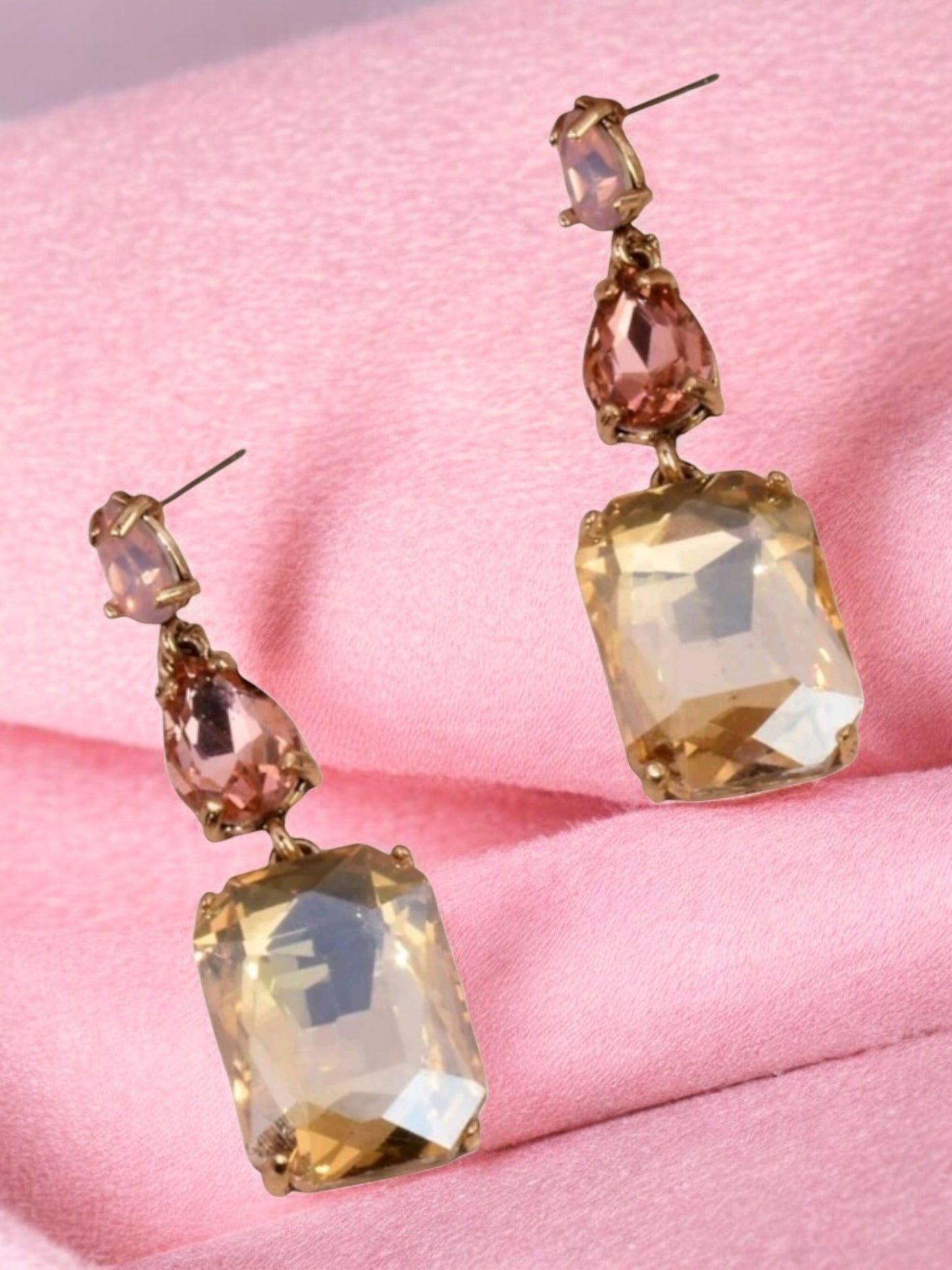 Built On Champagne Dreams Glam Fashion Dangle Earrings