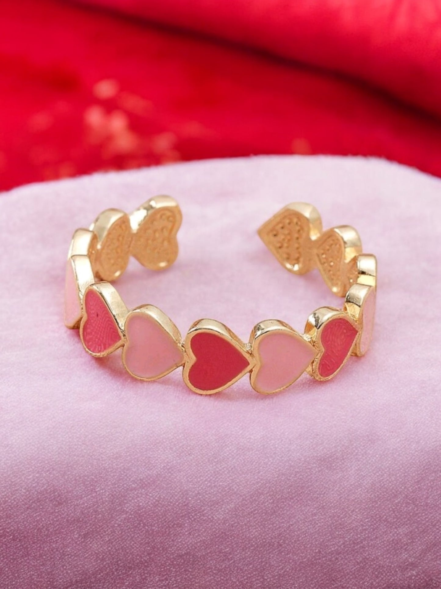 Lovers Lane One Size Adjustable Heart Ring