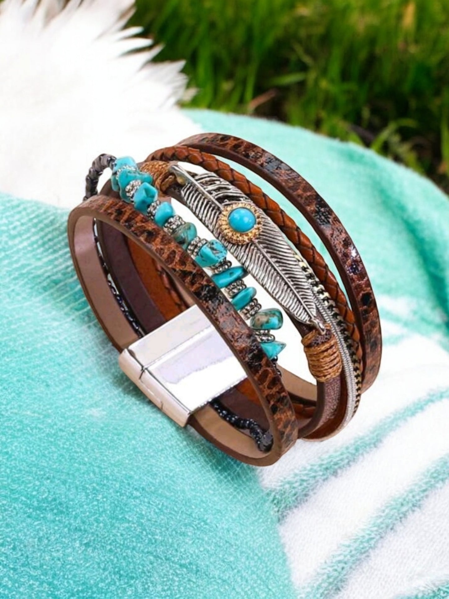 Wrapped in Luck Western Magnetic Bracelet