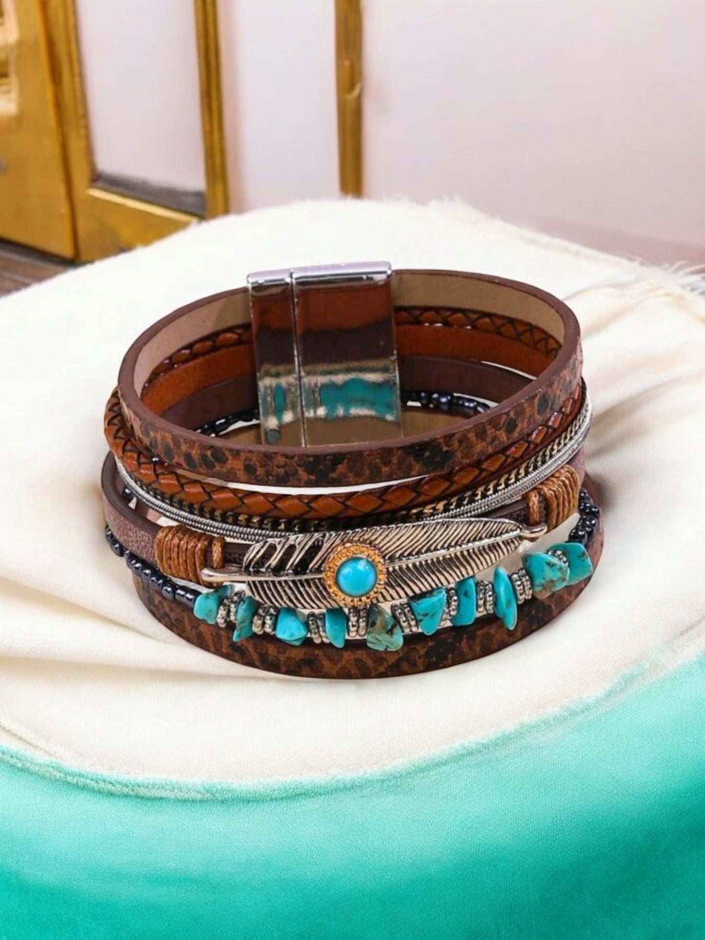 Wrapped in Luck Western Magnetic Bracelet