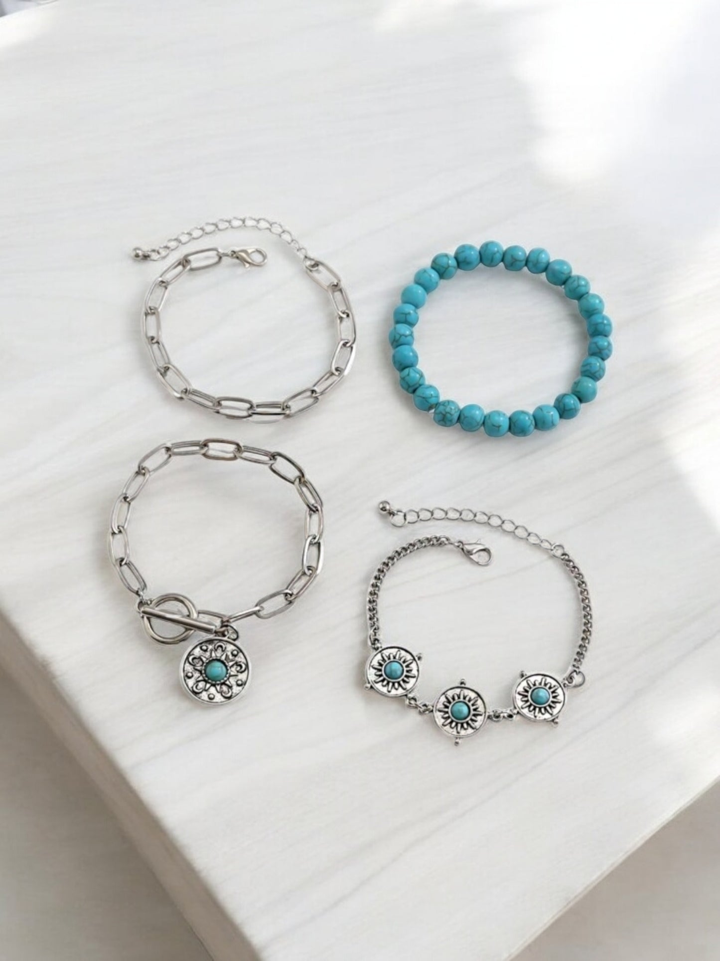 Mandy At The Bay 4 Piece Fashion Bracelet Set