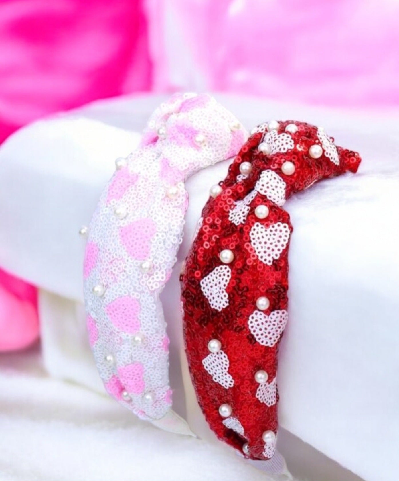 Queen Of Hearts Sequin Headbands