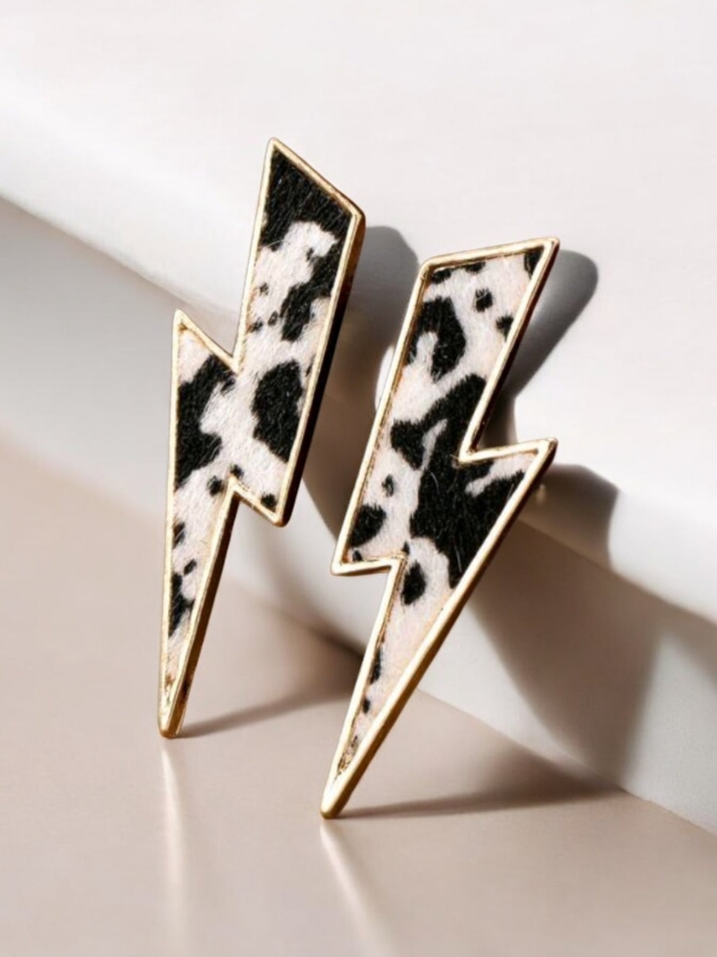 When Lightening Strikes Bolt Post Back Earrings