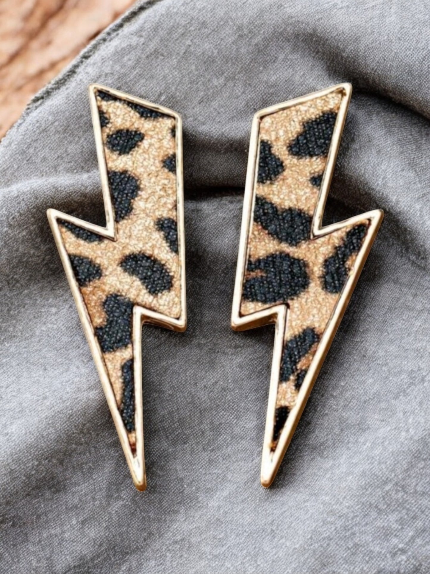 When Lightening Strikes Bolt Post Back Earrings