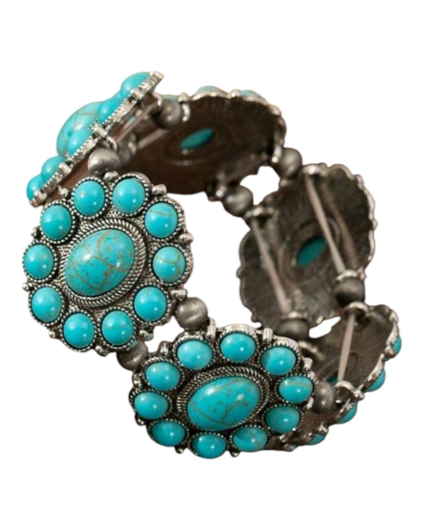 A Cowgirls Dance Crackle Stone Stretch Bracelet