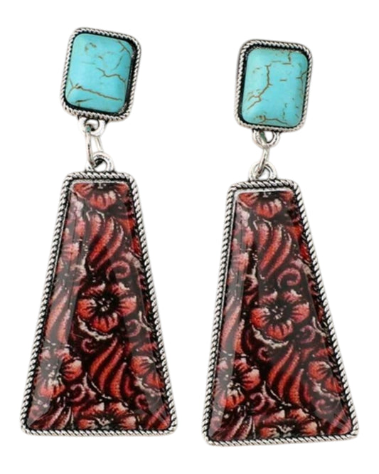 A Western Imprint On Life Drop Earrings