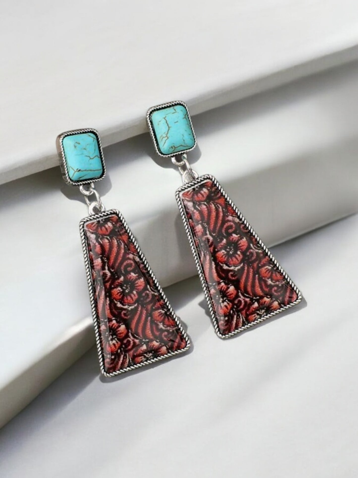 A Western Imprint On Life Drop Earrings