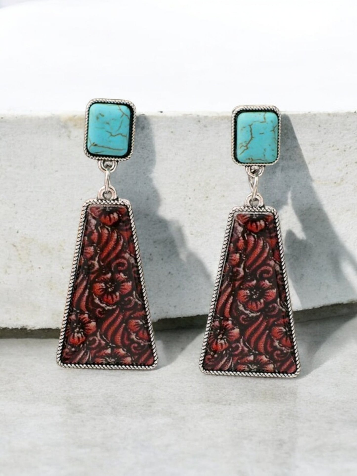 A Western Imprint On Life Drop Earrings