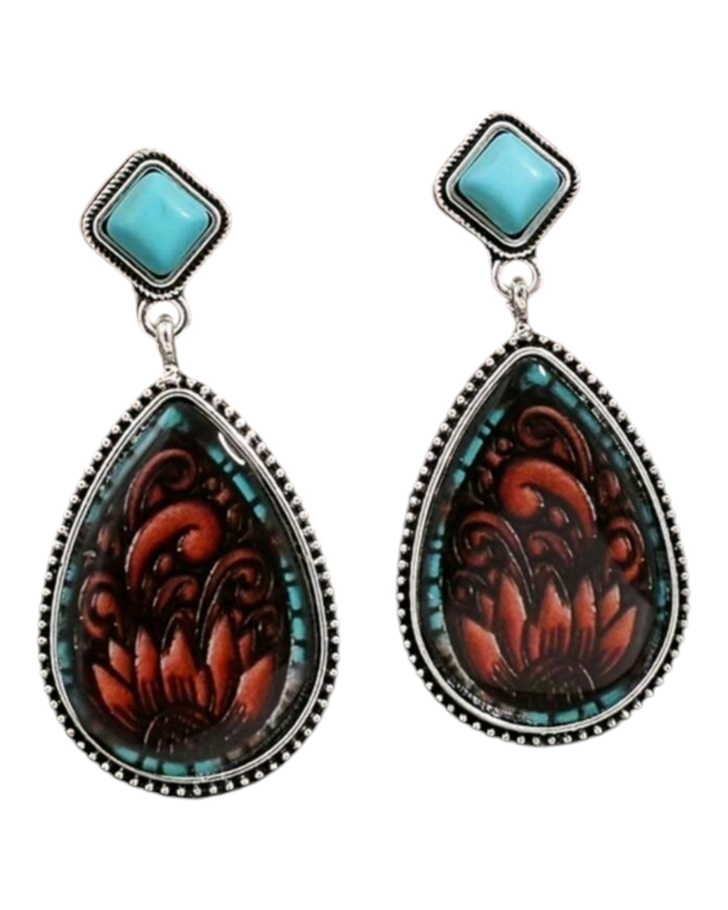 Western Flower For The Cowgirl Drop Earrings