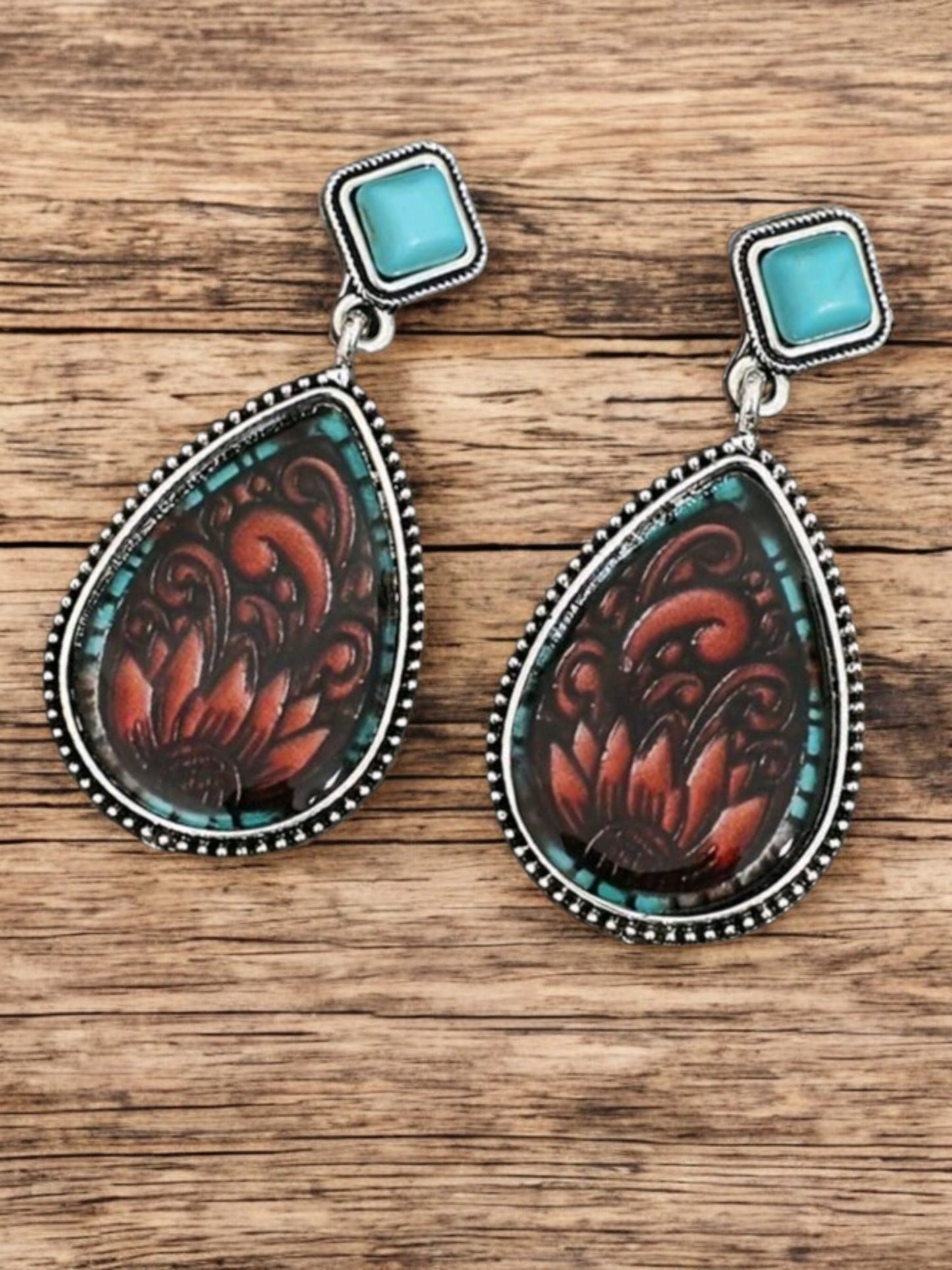 Western Flower For The Cowgirl Drop Earrings