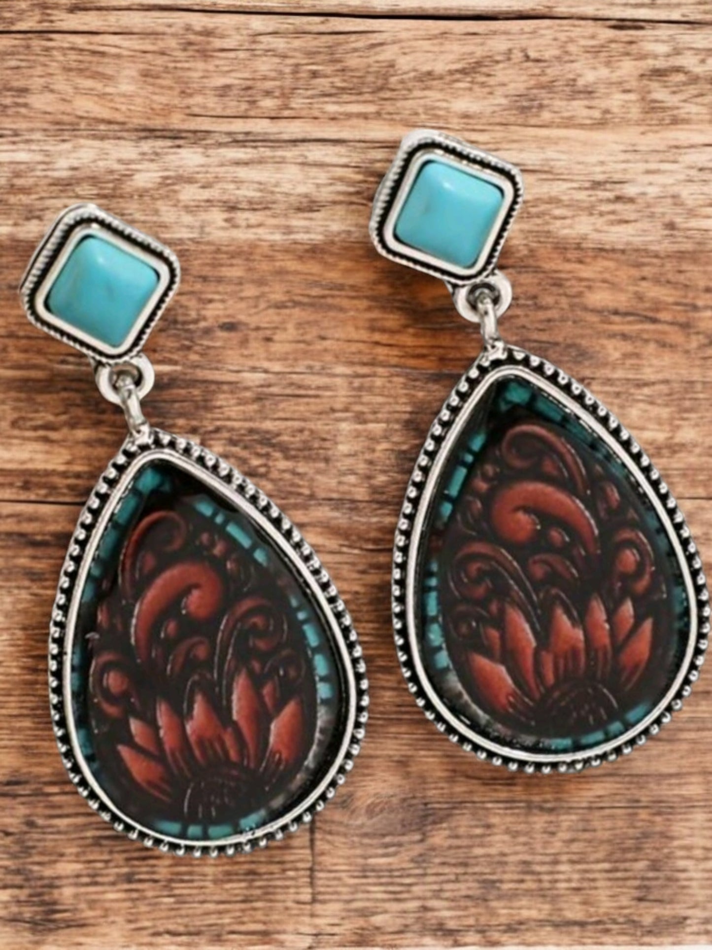 Western Flower For The Cowgirl Drop Earrings