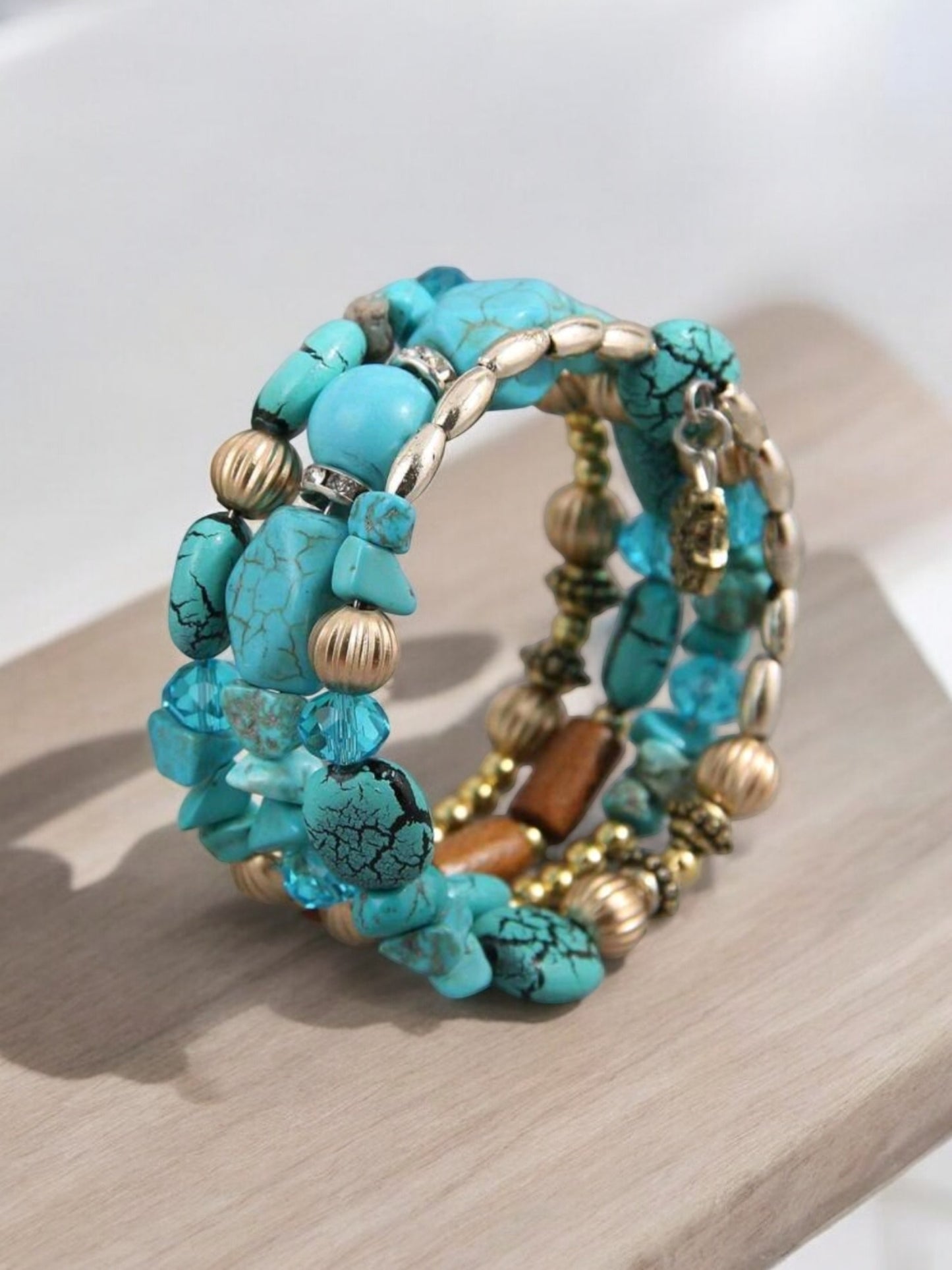 Circle Back Western Boho Coil Wrap Bracelet