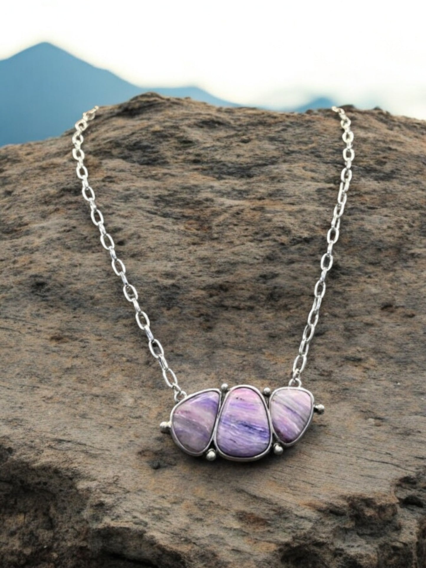 Wisdom Of The West Purple Fashion Necklace