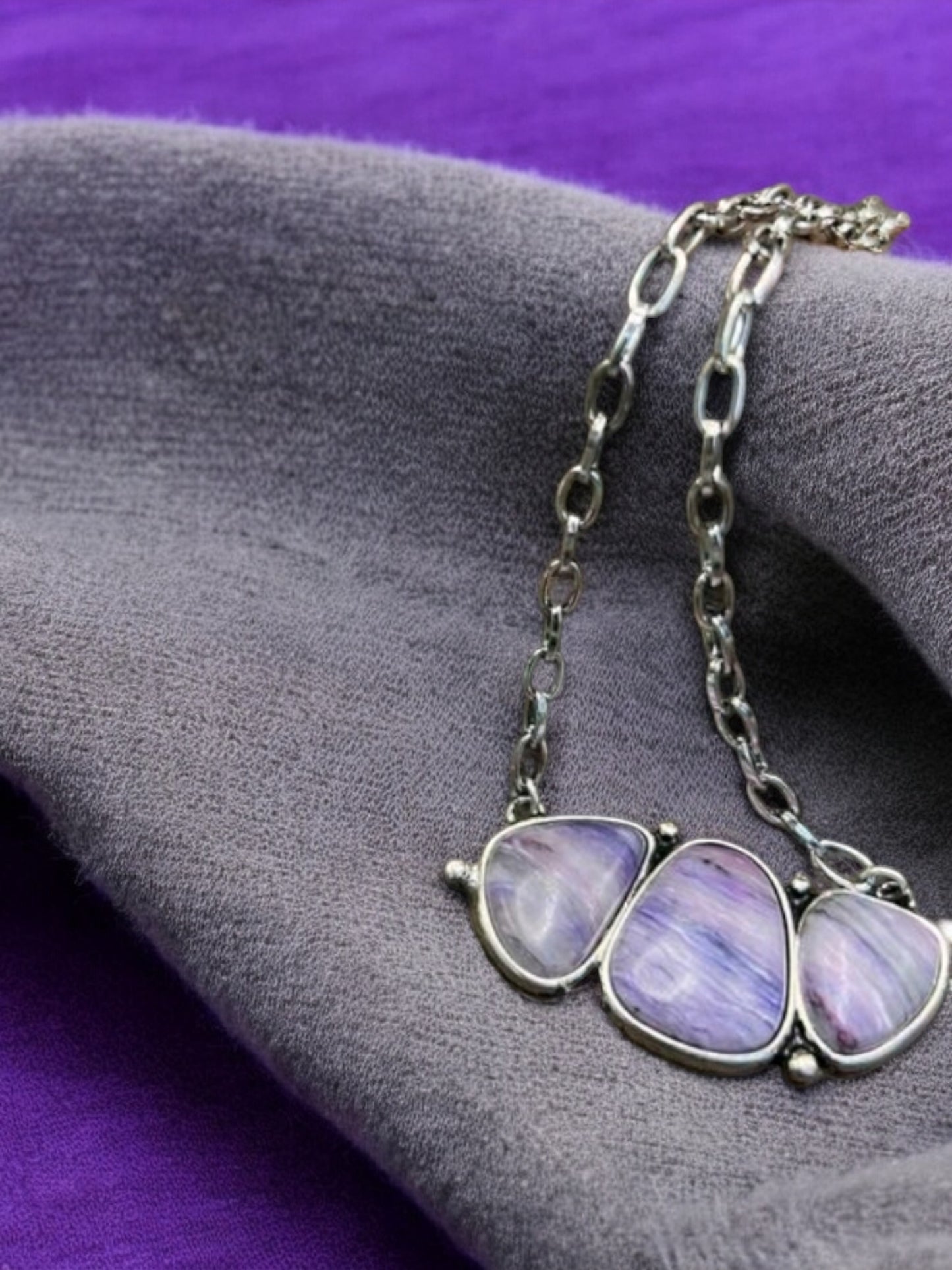 Wisdom Of The West Purple Fashion Necklace