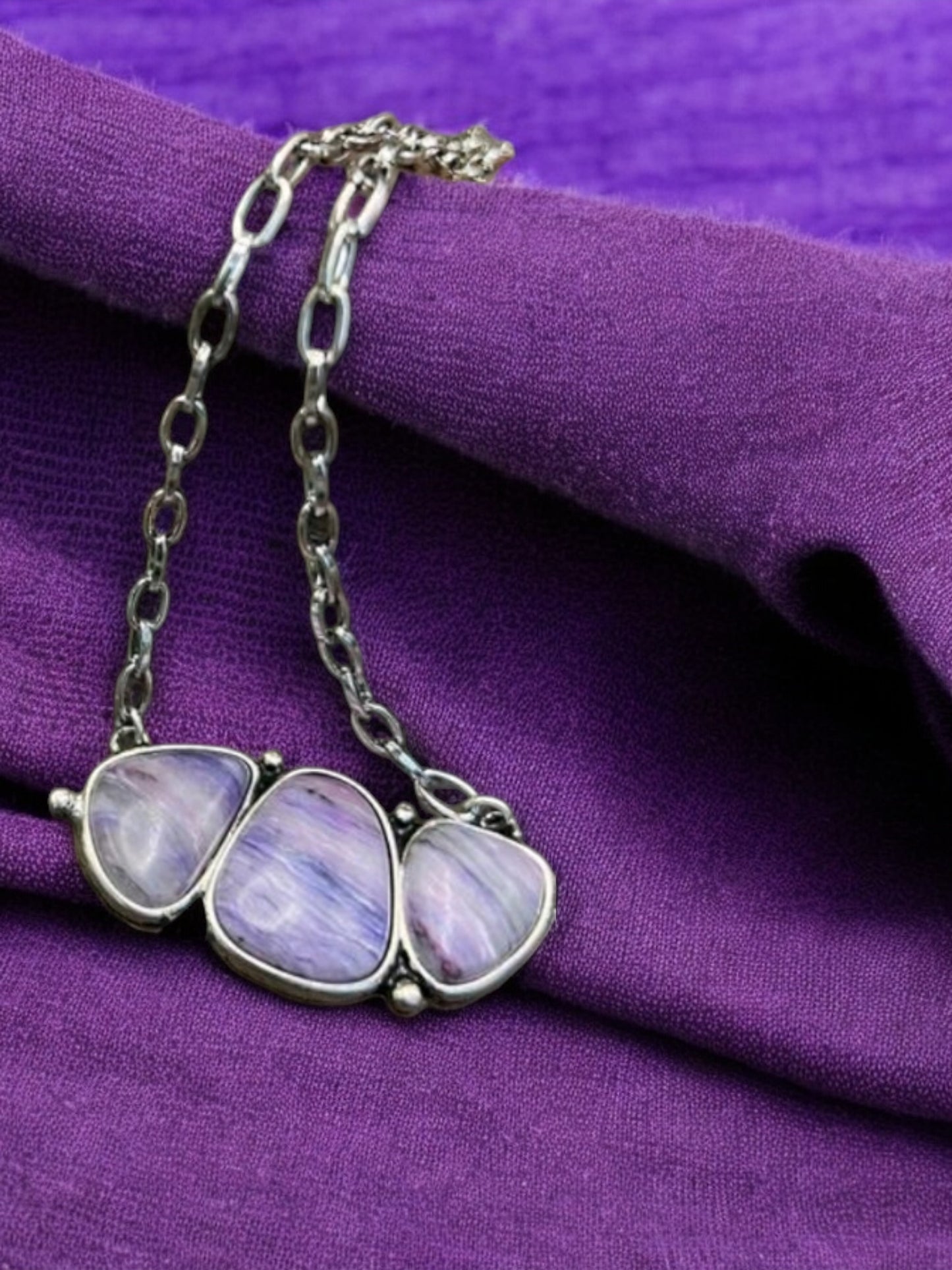 Wisdom Of The West Purple Fashion Necklace