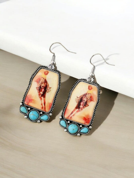 Cowgirls Ready To Ride Drop Trending Earrings