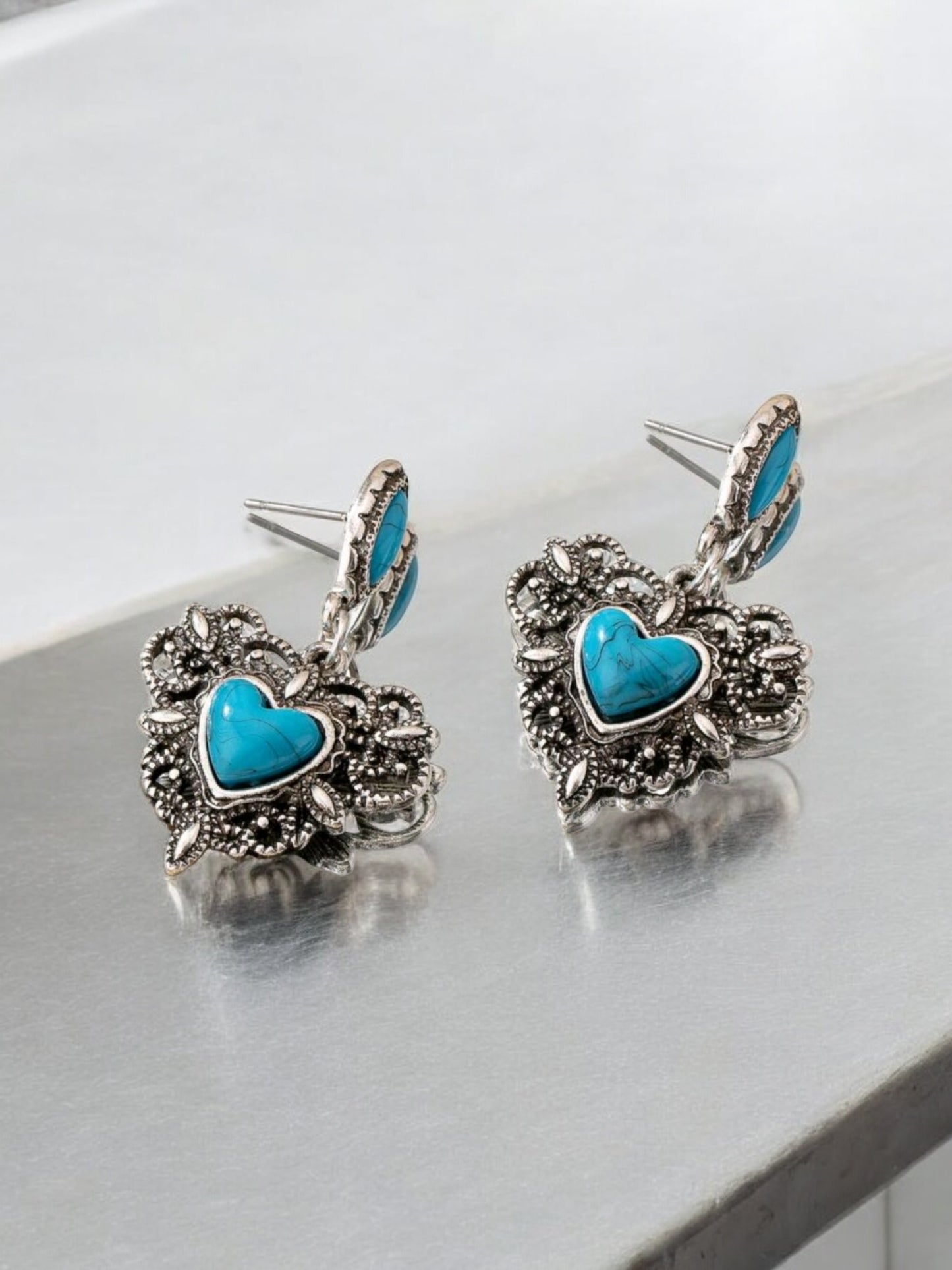 An Old Fashion Love Drop Earrings