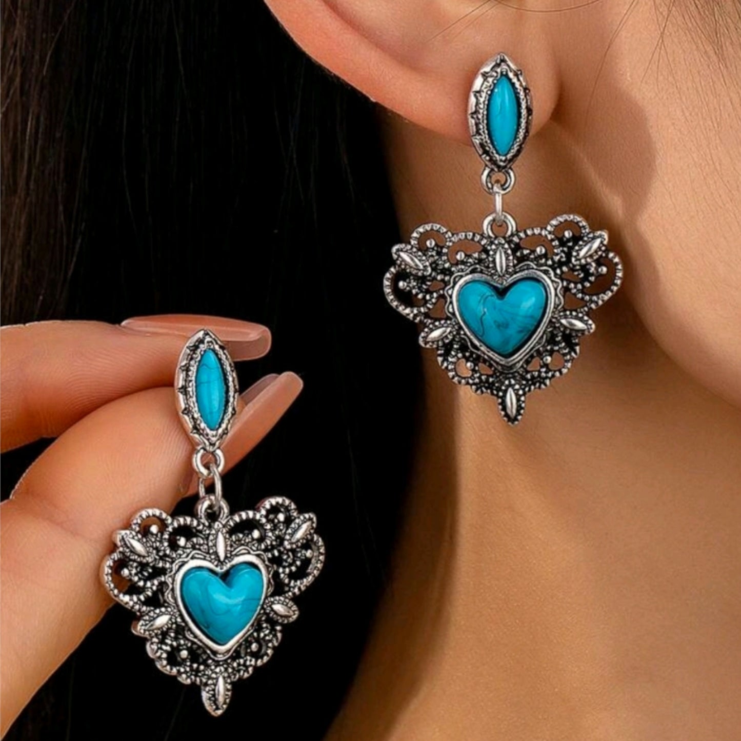 An Old Fashion Love Drop Earrings