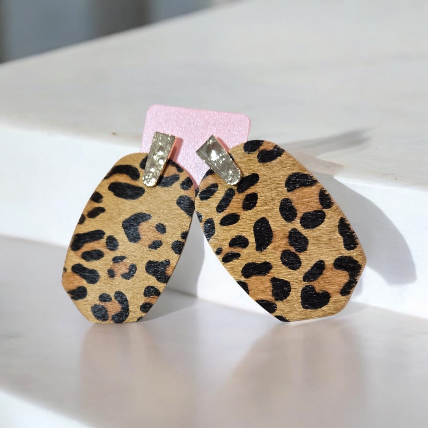 Should've Been Better Oval Leopard Earrings