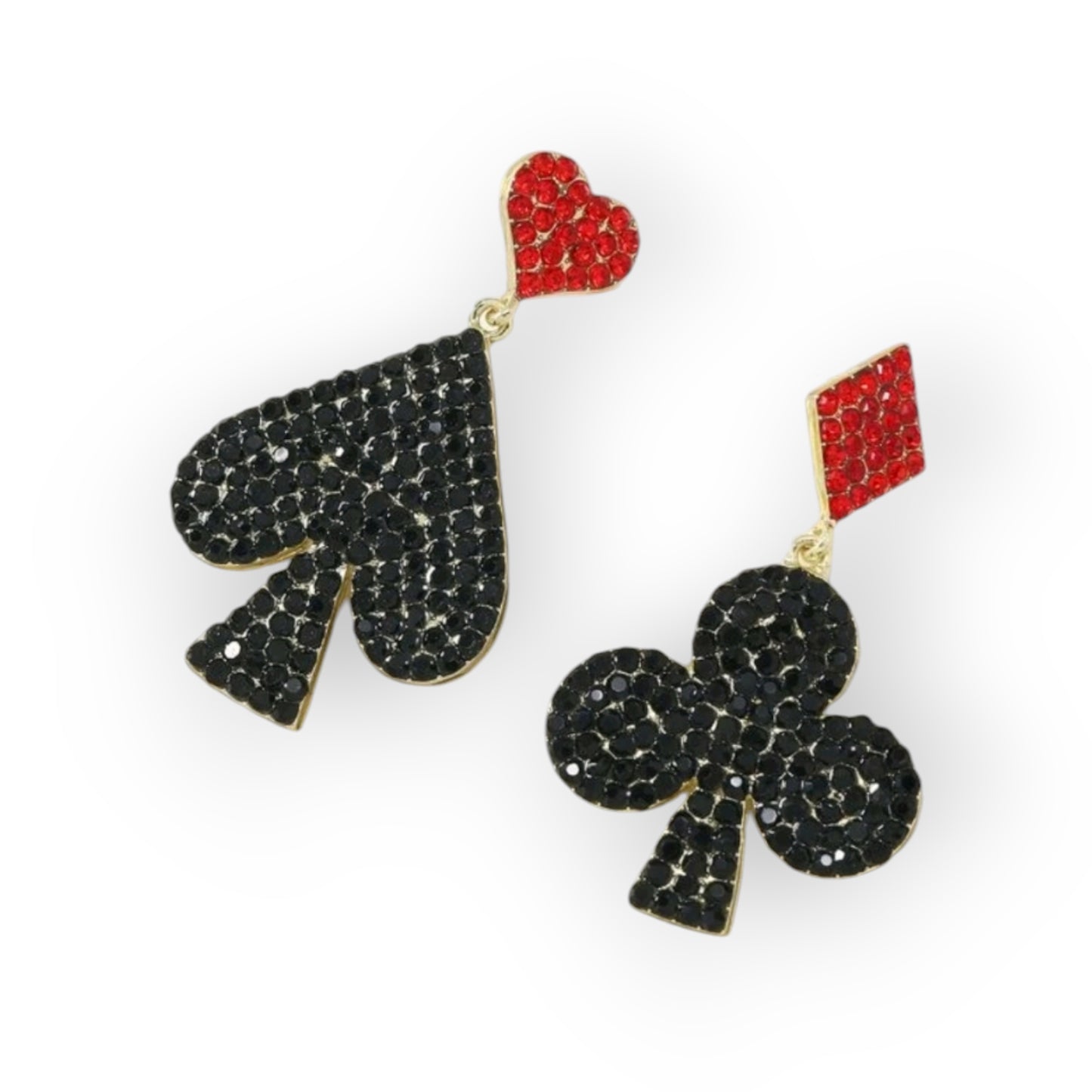 Lady Luck Sparkles Tonight Drop Rhinestone Earrings