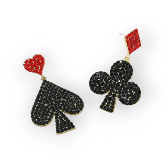 Lady Luck Sparkles Tonight Drop Rhinestone Earrings