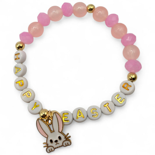 Beaded Handmade Best Friend Easter Stretch Bracelet