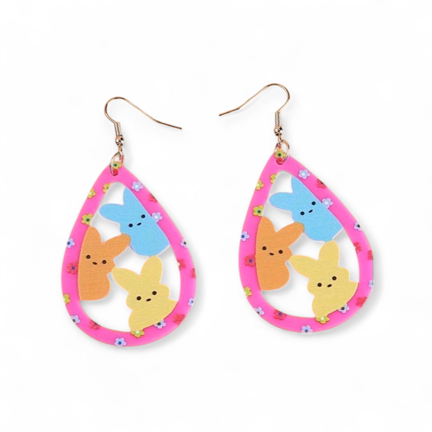 My Easter Peeps Bunny Drop Earrings