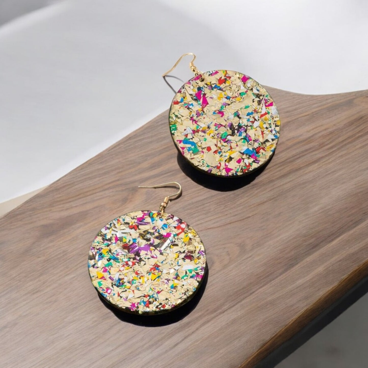 Glitter All Around Drop Fashion Earrings