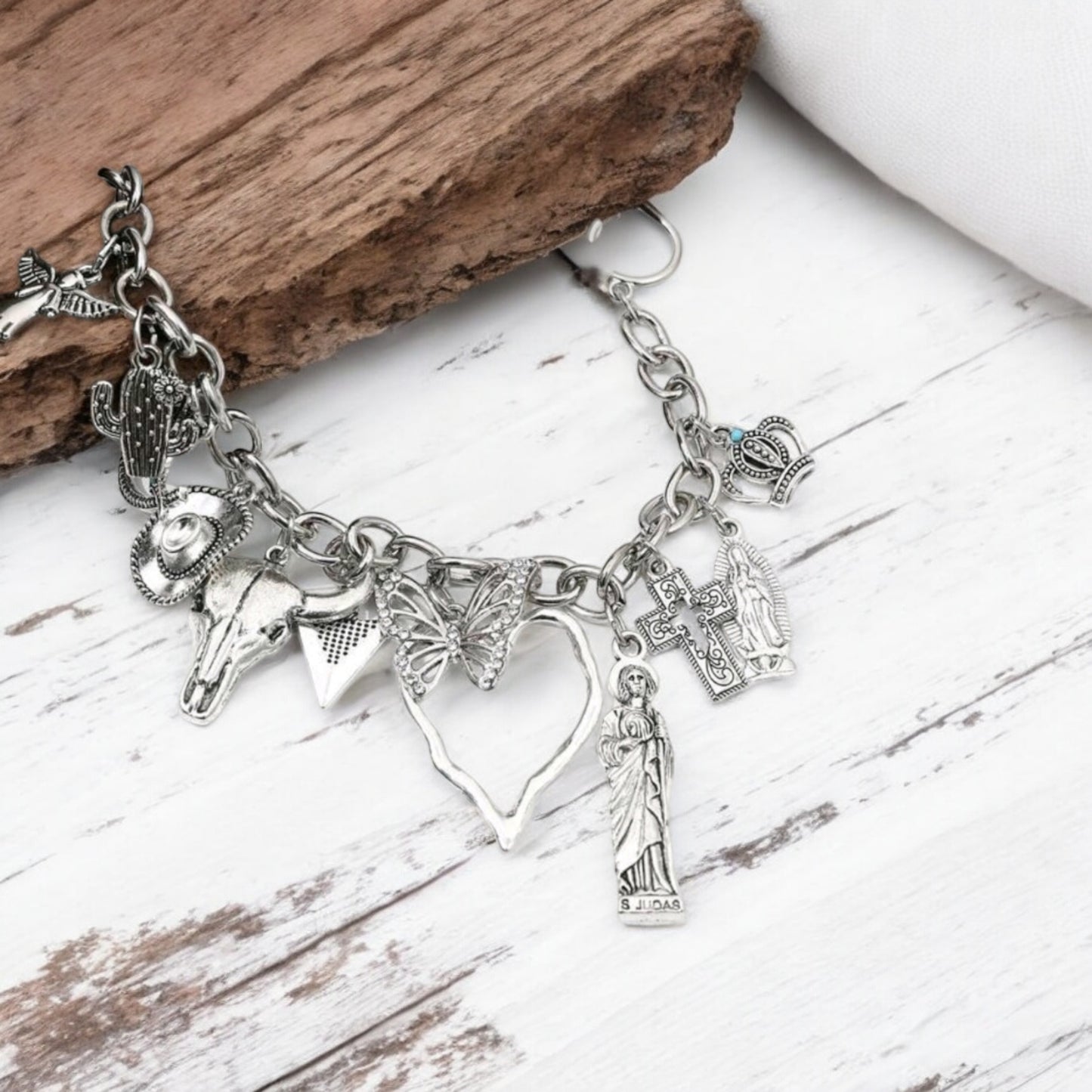 Ranchers Daughter Charm Link Fashion Bracelet