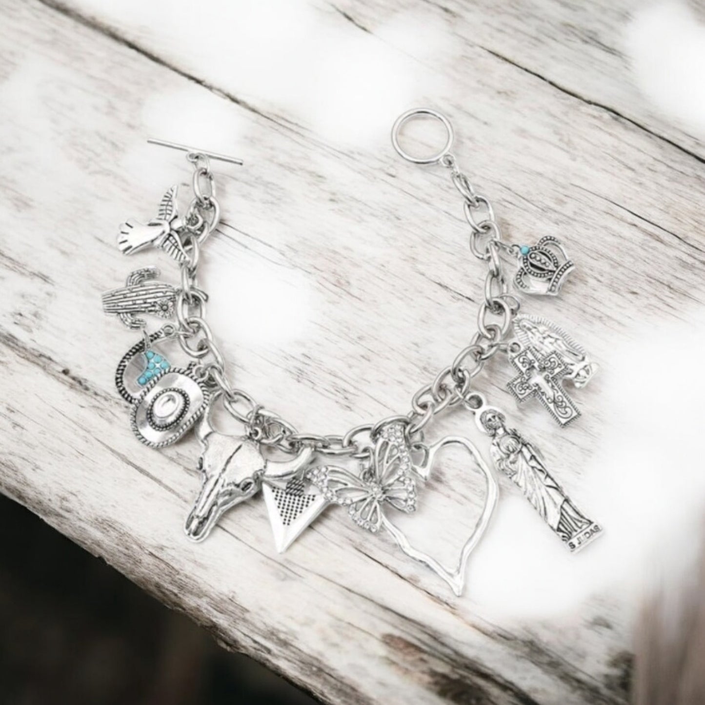 Ranchers Daughter Charm Link Fashion Bracelet