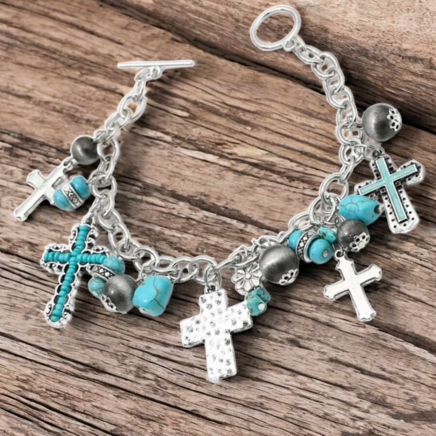 Farmers Wife Charm Link Fashion Bracelet