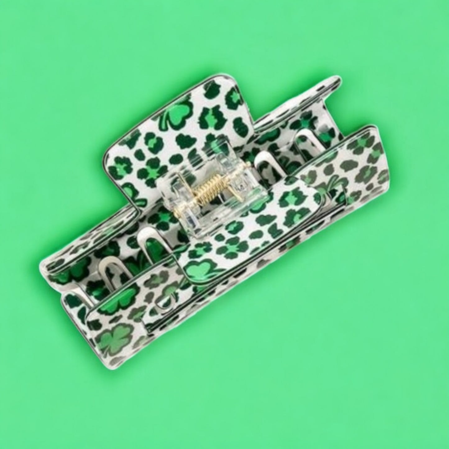 All The Luck Shamrock Hair Claw Clip St. Patrick's Day