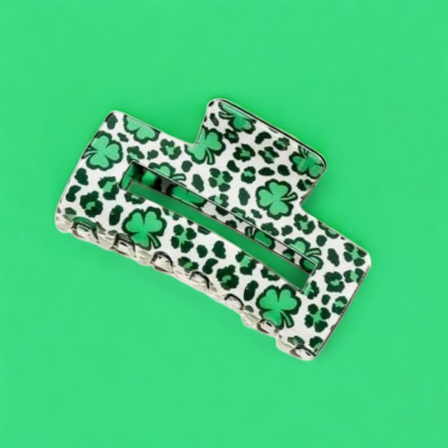 All The Luck Shamrock Hair Claw Clip St. Patrick's Day