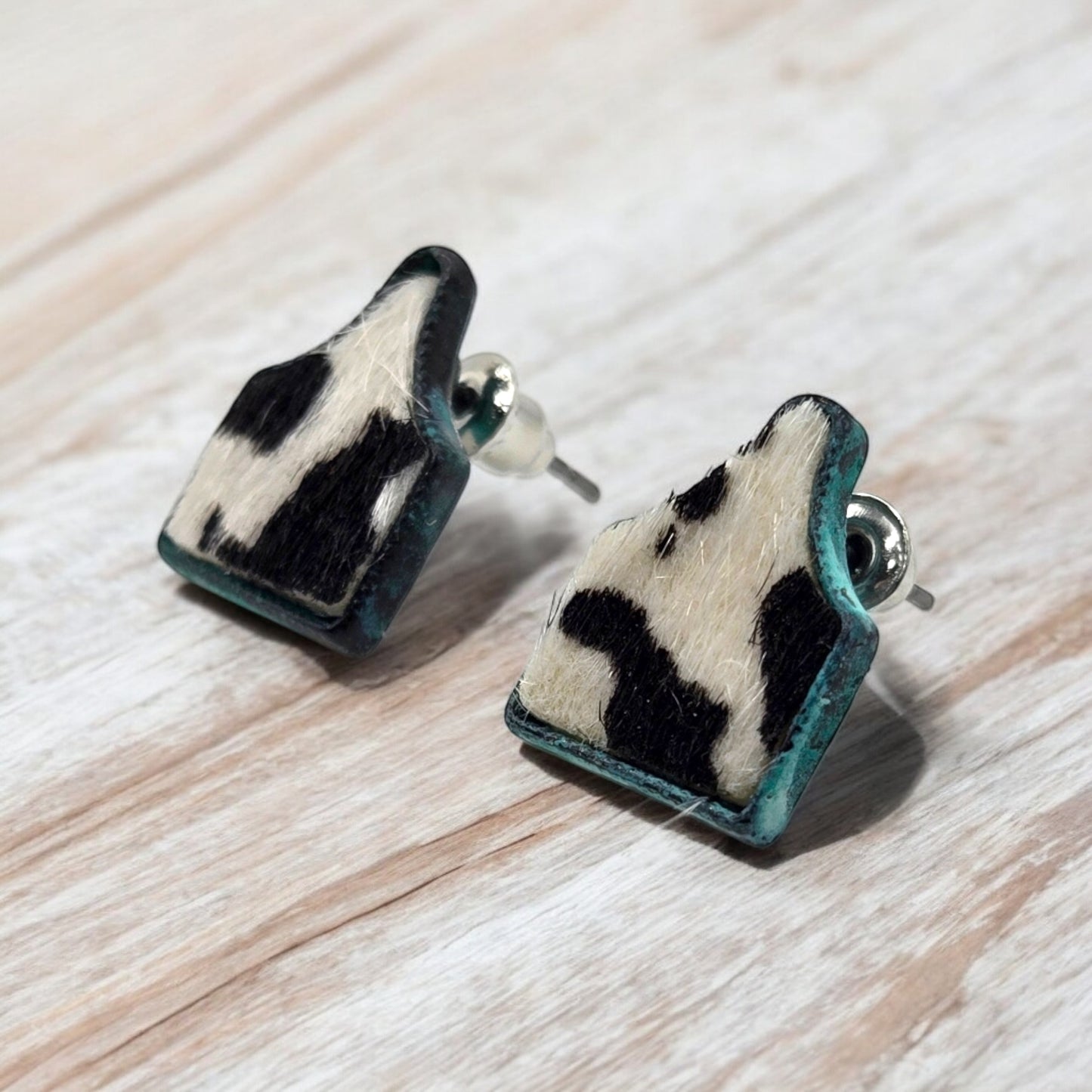 Marked With A Tag Stud Western Earrings