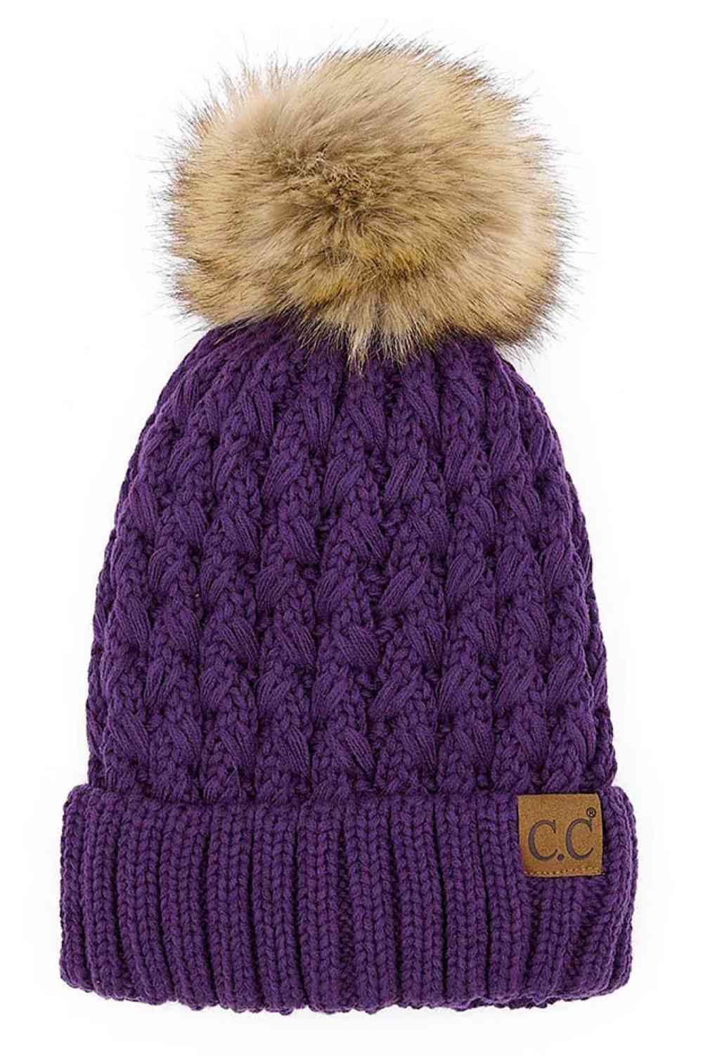 Summit Lattice Pom Beanie