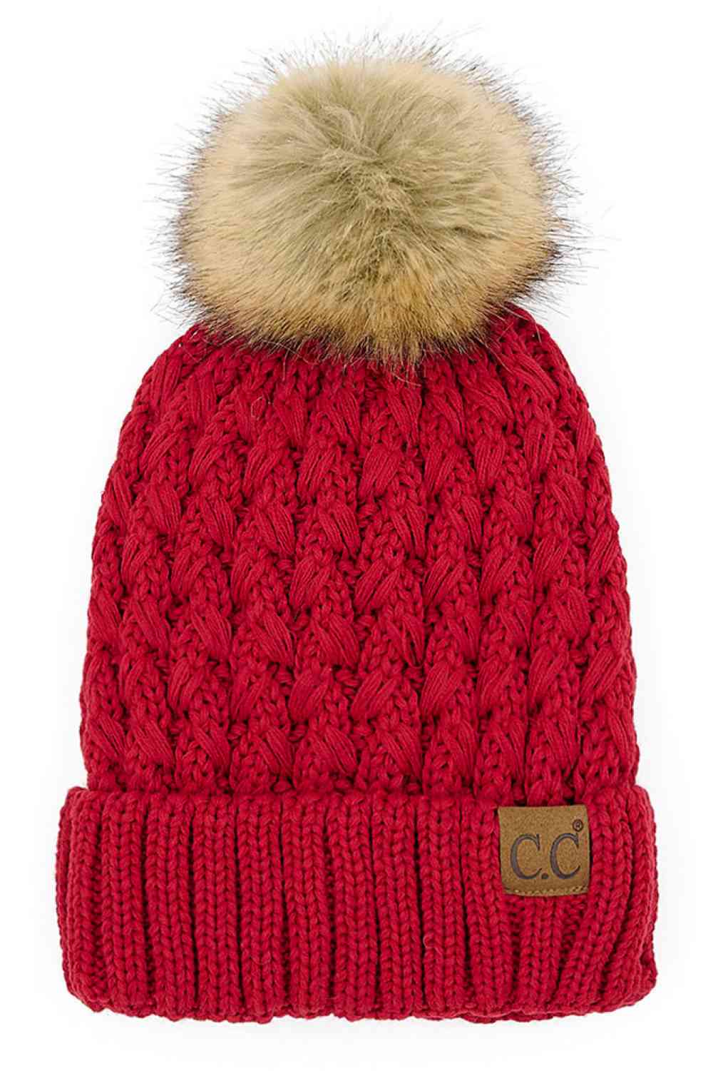 Summit Lattice Pom Beanie