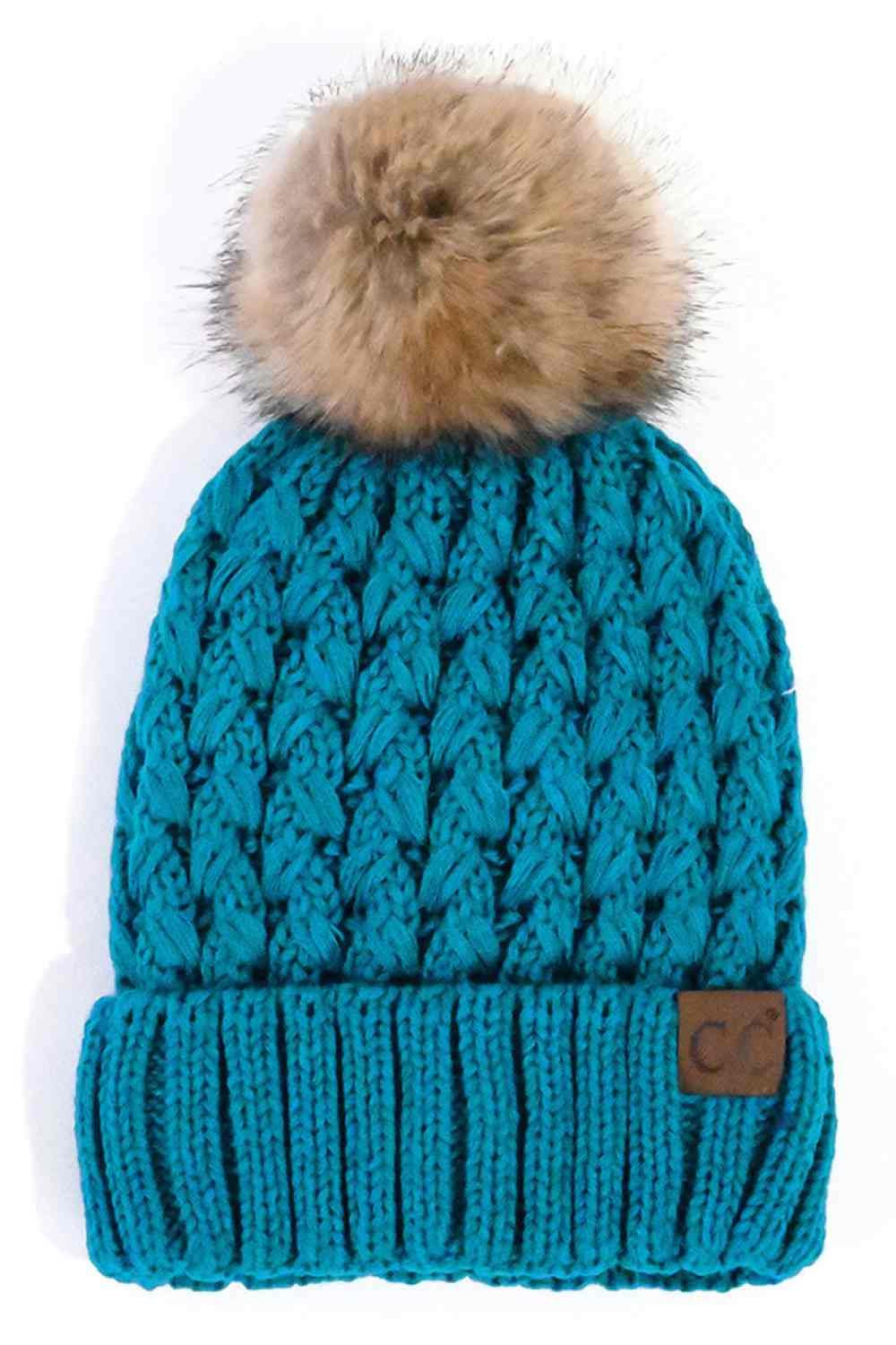 Summit Lattice Pom Beanie