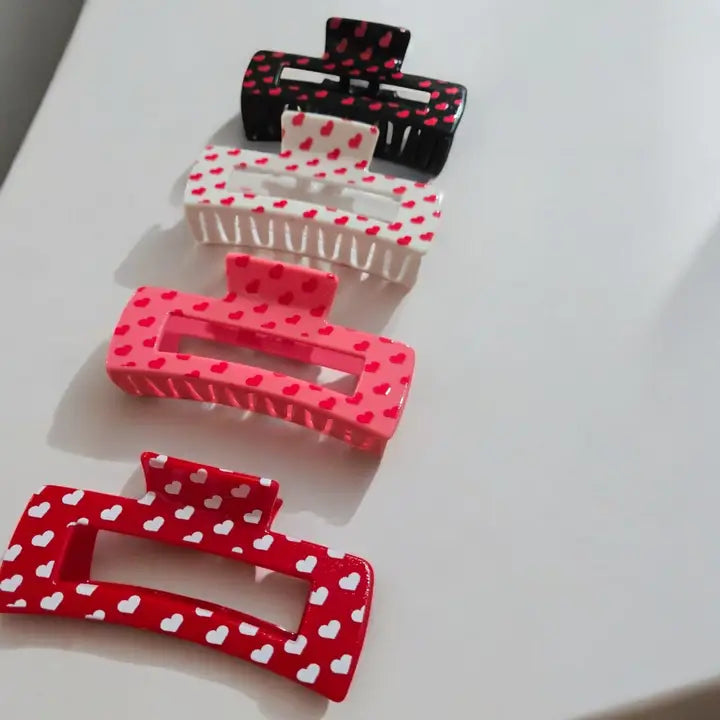 Lovers Lane Valentine's Day Hair Claw Clips